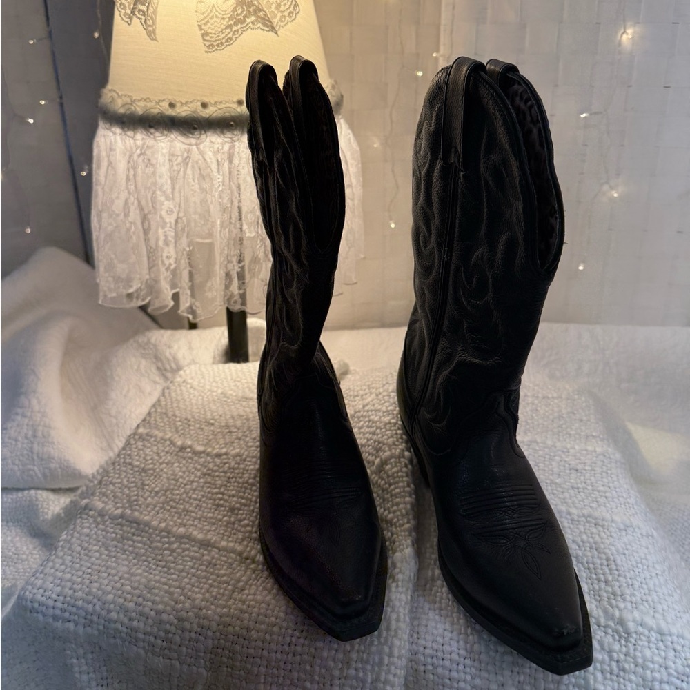 Laredo Leopard Print Cowboy Boots